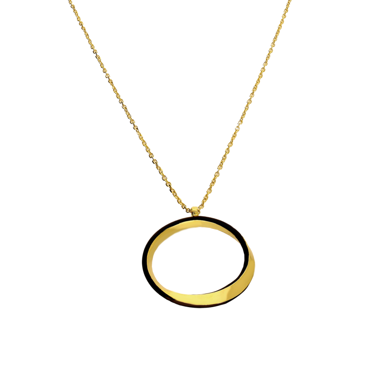 Kolczyki pozłacane skręcane kółka z czarną emalią/ang.zap. PW715 GOLD próba 925