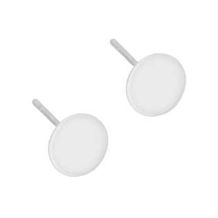 Kolczyki srebrne pinezka 8mm blask/sztyft PW760 ROD próba 925