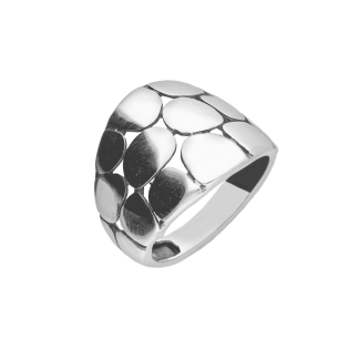 Srebrny Pierścionek Obłe Owale pr. 925 - JubilerSezam.pl