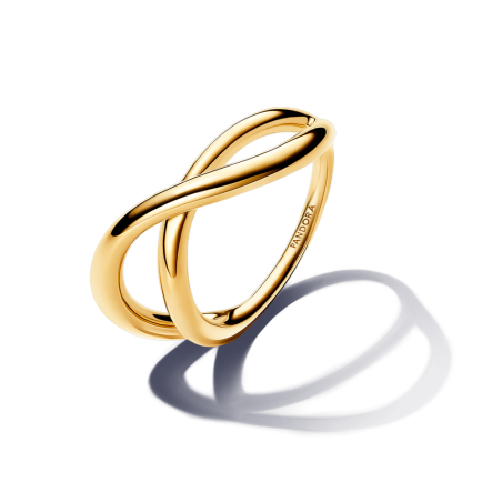 Złoty Pierścionek Obrączka Nieskończoność Pandora - JubilerSezam.pl