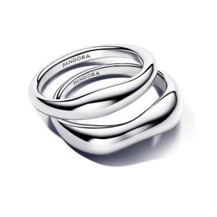 Organiczne pierścionki Pandora do łączenia 193264C00 próba 925
