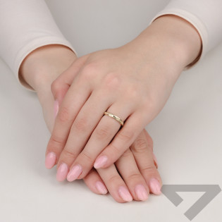 Złoty Pierścionek Różaniec pr. 375 - JubilerSezam.pl