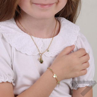 Bransoletka Disney Minnie - Pozłacana Stal i Cyrkonie - JubilerSezam.pl