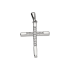 Krzyżyk srebrny z białymi cyrkoniami PW710 ROD próba 925