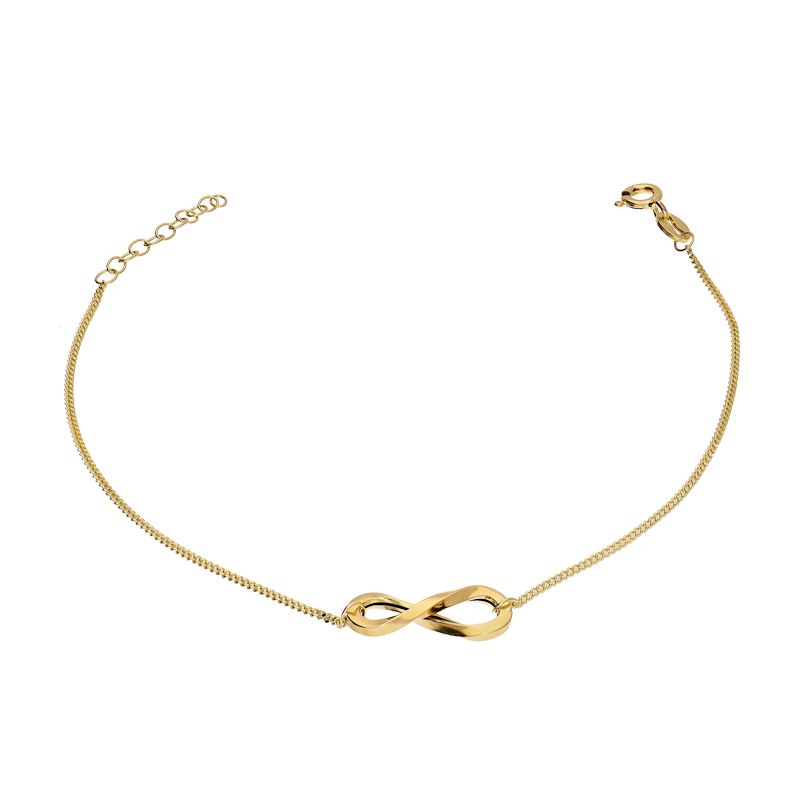 Naszyjnik złoty skręcane infinity/pancer reg. M3-391 próba 585