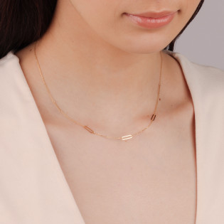 Naszyjnik złoty anker long x5/rolo MZ T23-N-LN-544 próba 375