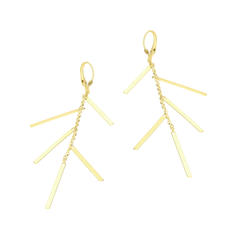 Kolczyki pozłacane gładkie blaszki na rolo/big.zam. JZ 10166110 próba 925