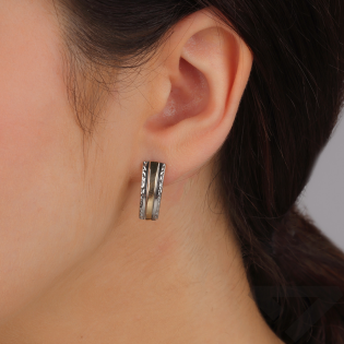 Złote Kolczyki Blaszki z Grawerem pr. 375 - JubilerSezam.pl