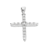 Krzyżyk srebrny z cyrkoniami w formie bagiet HS2032 próba 925