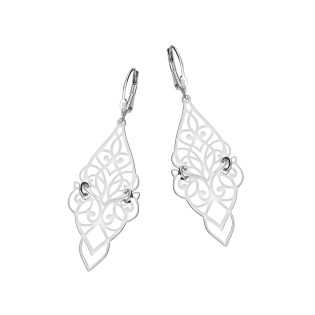 Kolczyki srebrne ruchomy deltoid ornament/big.zam. JZ 10234120 próba 925