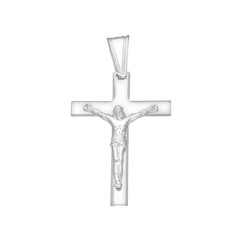 Krzyżyk srebrny z wizerunkiem Pana Jezusa WB PW771 ROD próba 925