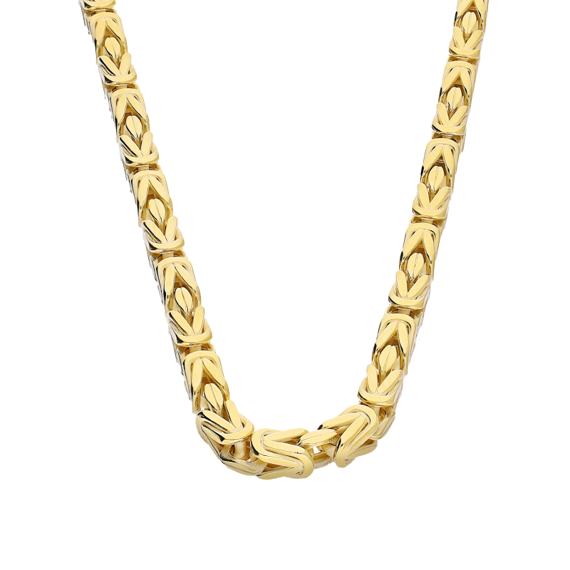 Łańcuszek złoty splot królewski