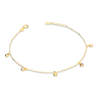 Złota Bransoletka z Kamieniami Szlachetnymi pr. 375 - JubilerSezam.pl