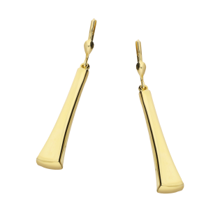 Kolczyki złote wypukła poszerzana pałka/big.zam. AR NSE8840-GW próba 585