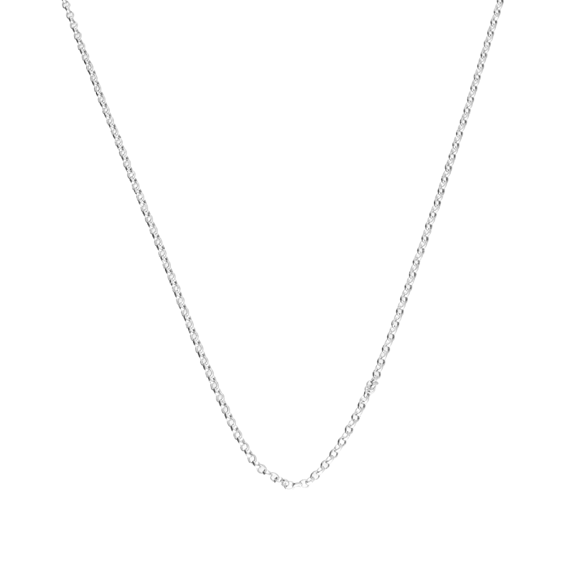 Srebrny łańcuszek splot Rolo pr. 925 - JubilerSezam.pl