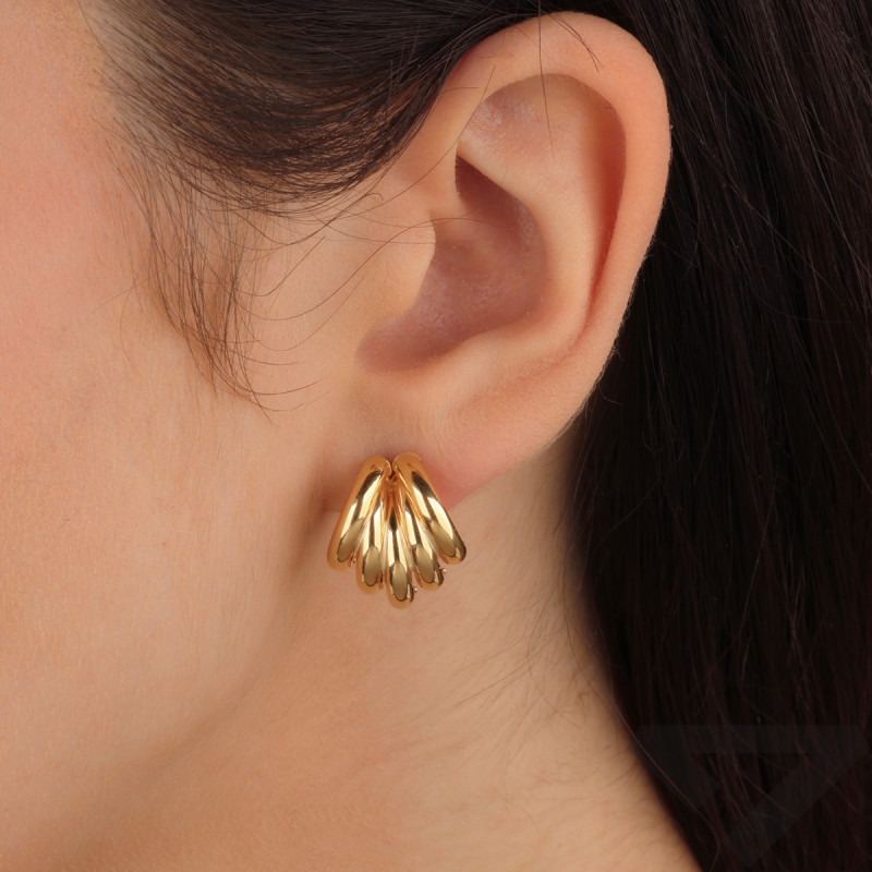 Złote Kolczyki Pazurki Sztyft pr. 585 - JubilerSezam.pl