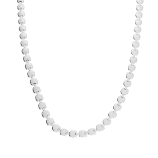 Naszyjnik srebrny składak z okrągłymi blaszkami/reg. M3-402 ROD próba 925