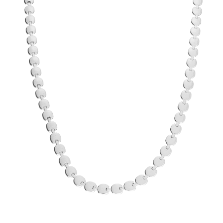 Naszyjnik srebrny składak z okrągłymi blaszkami/reg. M3-402 ROD próba 925