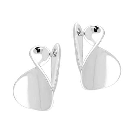 Kolczyki srebrne gładka ósemka/ang.zap. HS2097 ROD próba 925