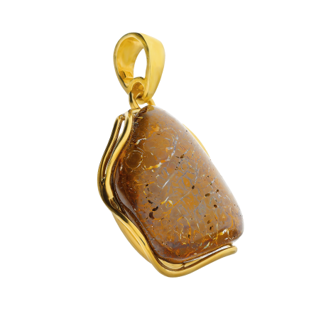 Pozłacana Zawieszka z Opale IU-opa Gold pr. 925 - JubilerSezam.pl