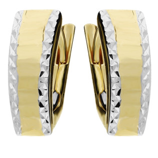 Kolczyki złote blaszki dwa kolory/bigie AR X3DCNSE207605-4-YW próba 375