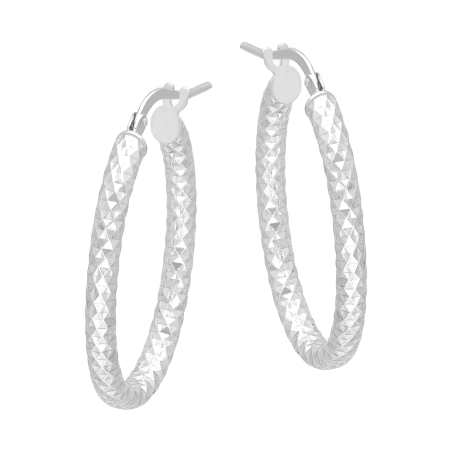 Kolczyki srebrne grawerowany owal/ang.zap. M3-474 ROD próba 925