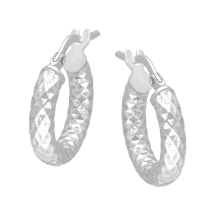 Kolczyki srebrne grawerowane kółka/ang.zap. M3-477 ROD próba 925