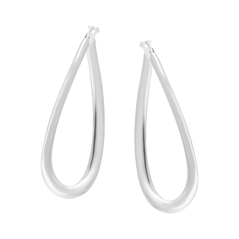 Kolczyki srebrne skręcany gładki owal/ang.zap. M3-481 ROD próba 925