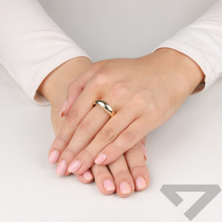 Pierścionek złoty gładka kopułka M3-372 próba 585