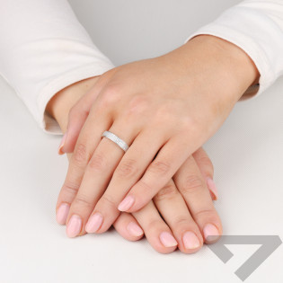 Srebrny Pierścionek z Cyrkoniami pr. 925 OL ALY104 - JubilerSezam.pl