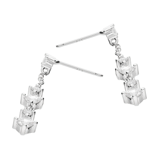 Srebrne kolczyki z cyrkoniami na sztyfcie pr. 925 - JubilerSezam.pl