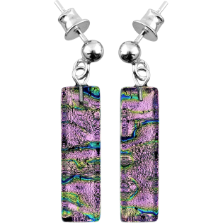 Kolczyki ze szkła weneckiego murano Burano WSZ621 próba 925