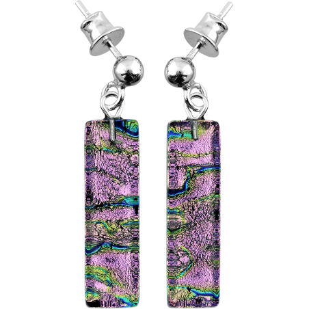 Kolczyki ze szkła weneckiego murano Burano WSZ621 próba 925