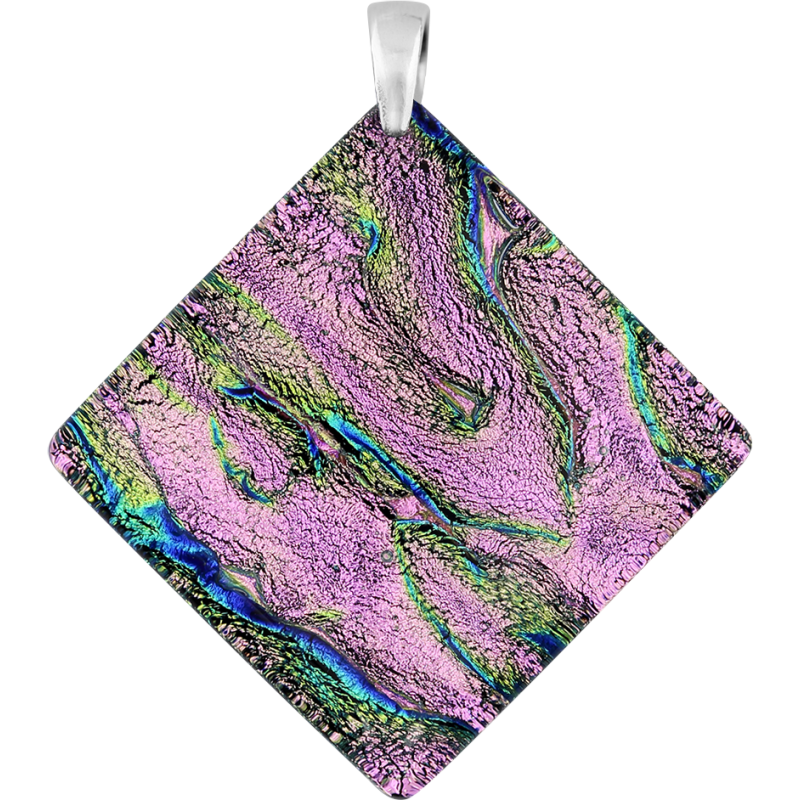 Srebrna Zawieszka Murano Burano Pink pr. 925 - JubilerSezam.pl