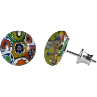 Kolczyki srebrne ze szkła weneckiego murano Ponte KQ SZT402 próba 925