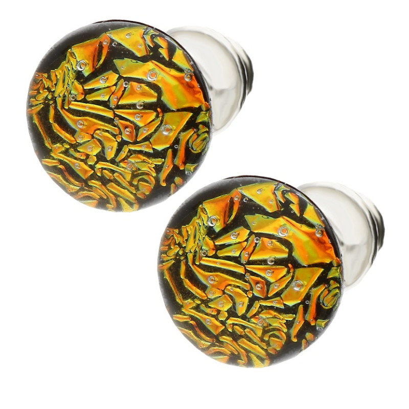 Kolczyki SCHERZO kora złota-czerwono KQ036 próba 925