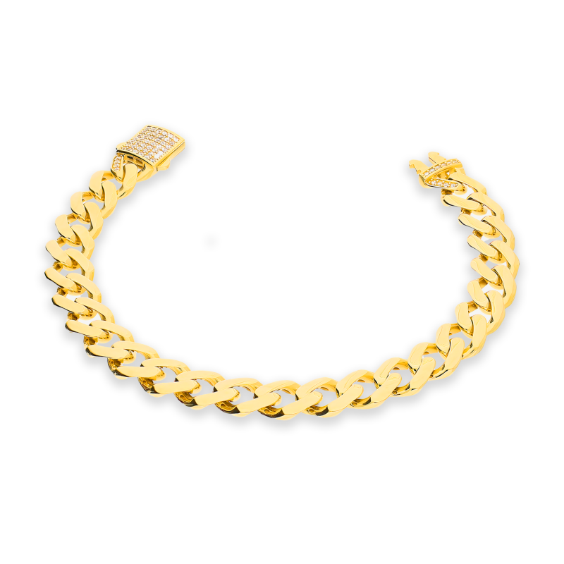 Bransoleta złota pancer wypukły AR X7-VX5ZFUB0198-II-L-9mm próba 585