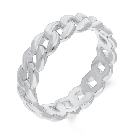 Pierścionek srebrny wypukły pancer HS1507 próba 925