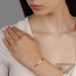 Złota Bransoleta Rurka/Rolo pr. 585 - JubilerSezam.pl