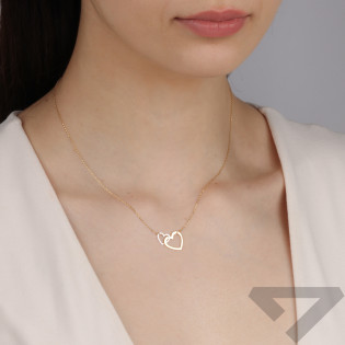 Złoty Naszyjnik Serca Klanówka pr. 375 - JubilerSezam.pl