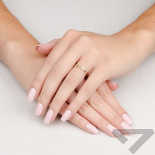 Pierścionek złoty pancer blask MZ T45-R-TS1249 próba 375