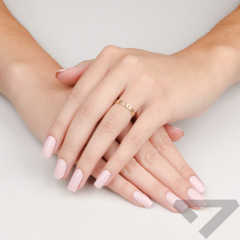 Pierścionek złoty panceka próba 375