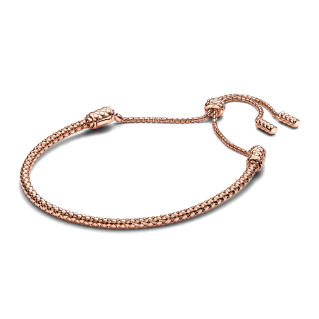 Bransoletka Pandora Łańcuszkowa ze Ściągaczem Różowe Złoto - JubilerSezam.pl
