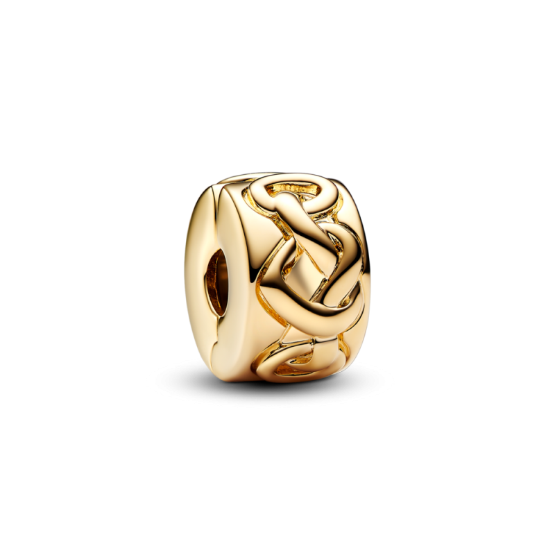 Klips Pandora Związane Serca pozłacany - JubilerSezam.pl