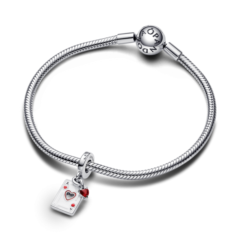 Srebrny Charms Królowa Kier Disney - JubilerSezam.pl