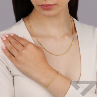 Łańcuszek pozłacany korda BC 1201-050 GOLD próba 925