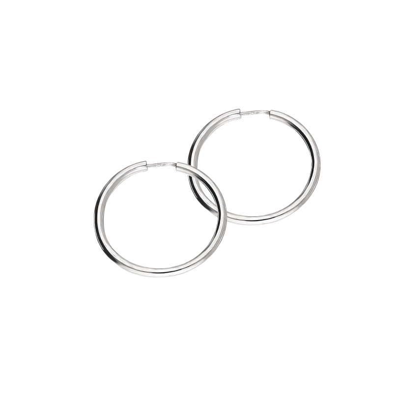 Srebrne kolczyki kółka szarniry 12mm pr. 925 - JubilerSezam.pl