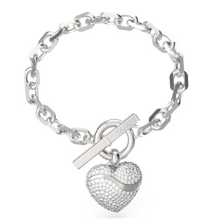 Bransoletka Guess srebrna stal szlachetna JUBB04496JWRH - JubilerSezam.pl