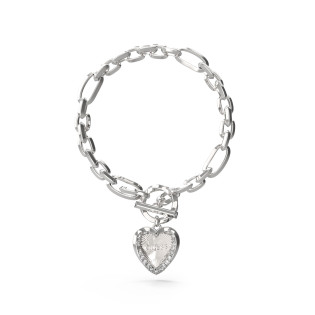 Bransoletka Guess srebrna stal szlachetna JUBB04599JWRH - JubilerSezam.pl