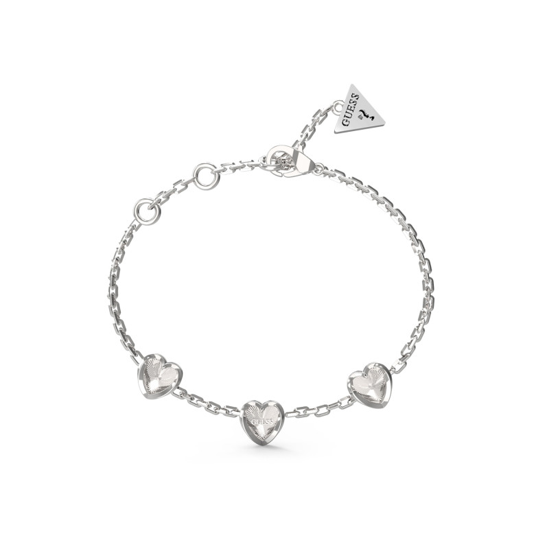 Bransoletka Guess srebrna stal szlachetna JUBB04611JWRH - JubilerSezam.pl